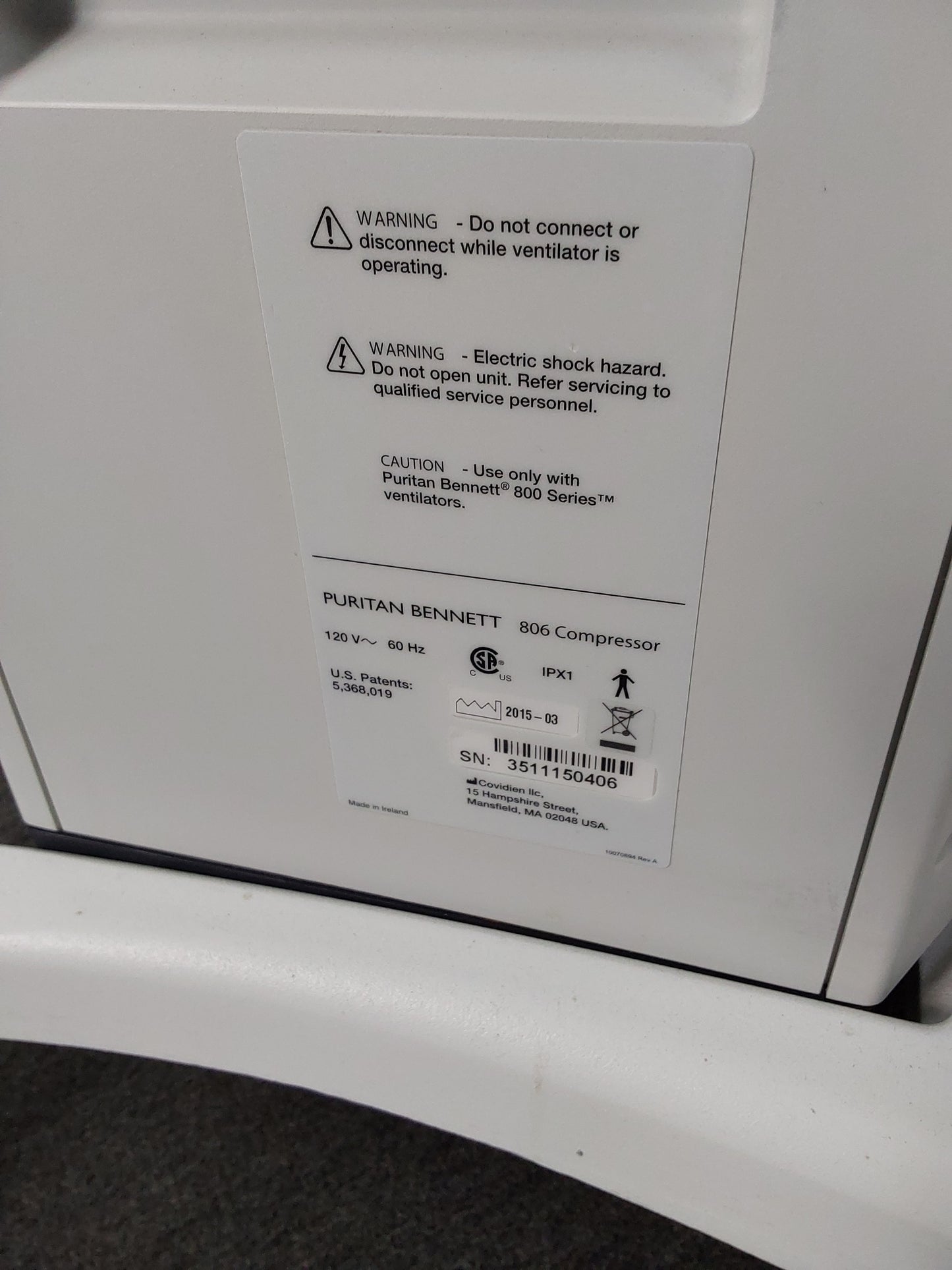 Puritan Bennett 840 Ventilator System