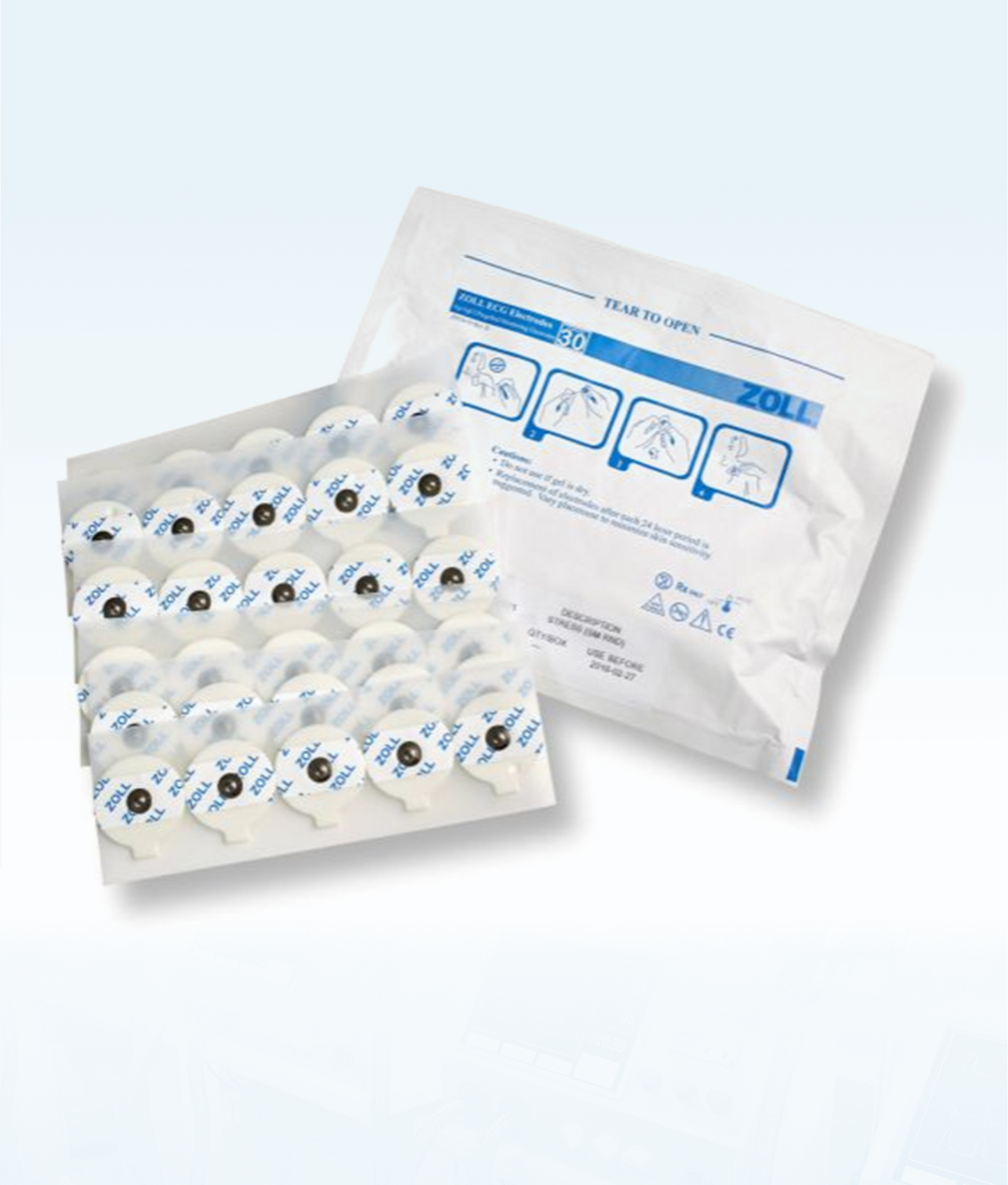 30 ECG 1.5" ROUND ELECTRODES