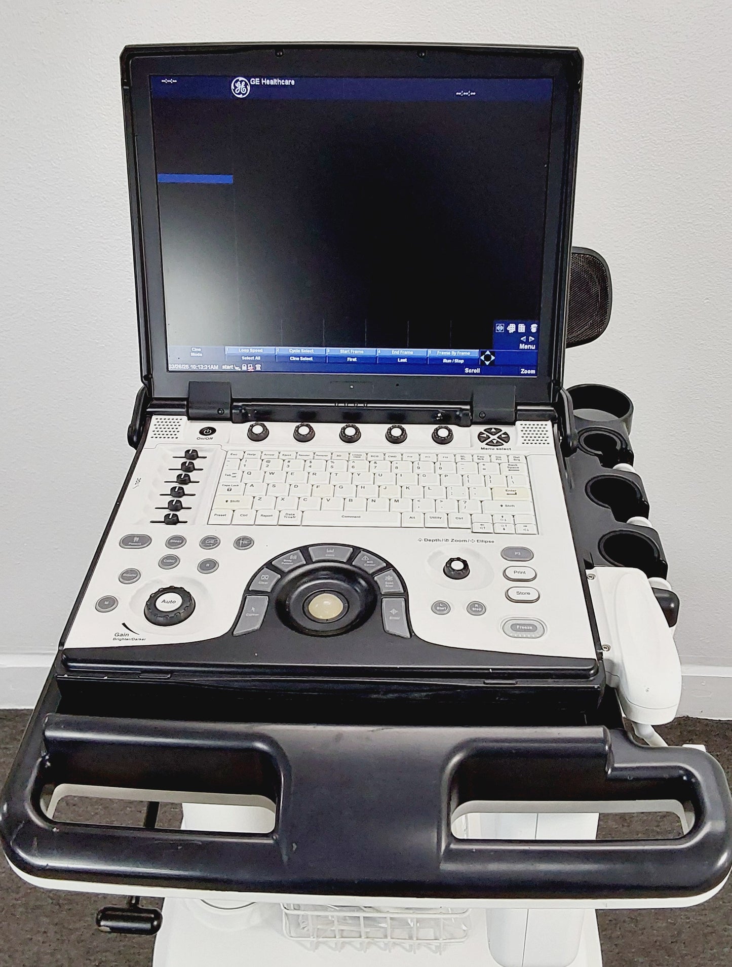 GE LOGIQ E Ultrasound w/ 9L-RS Transducer