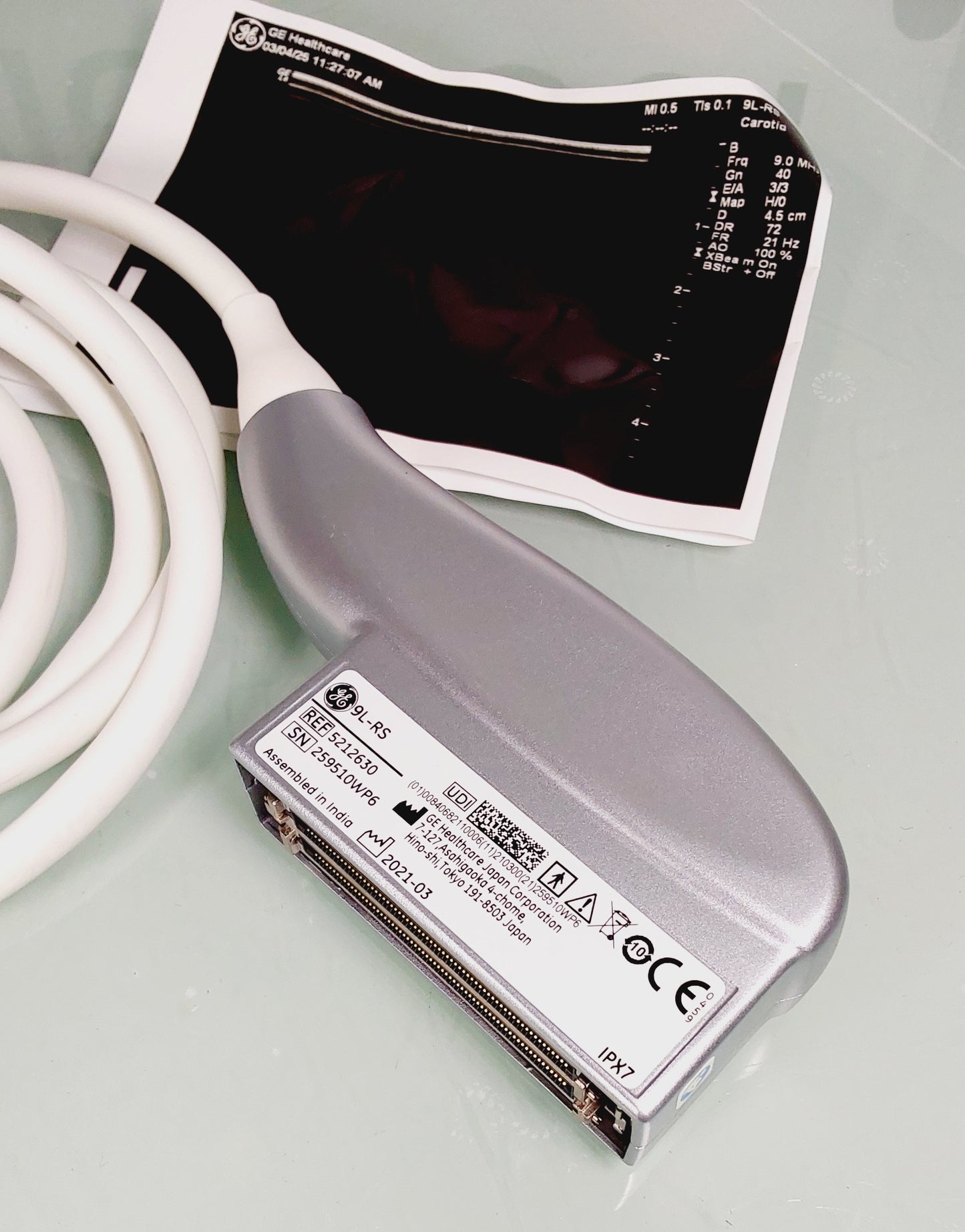 GE LOGIQ E Ultrasound w/ 9L-RS Transducer