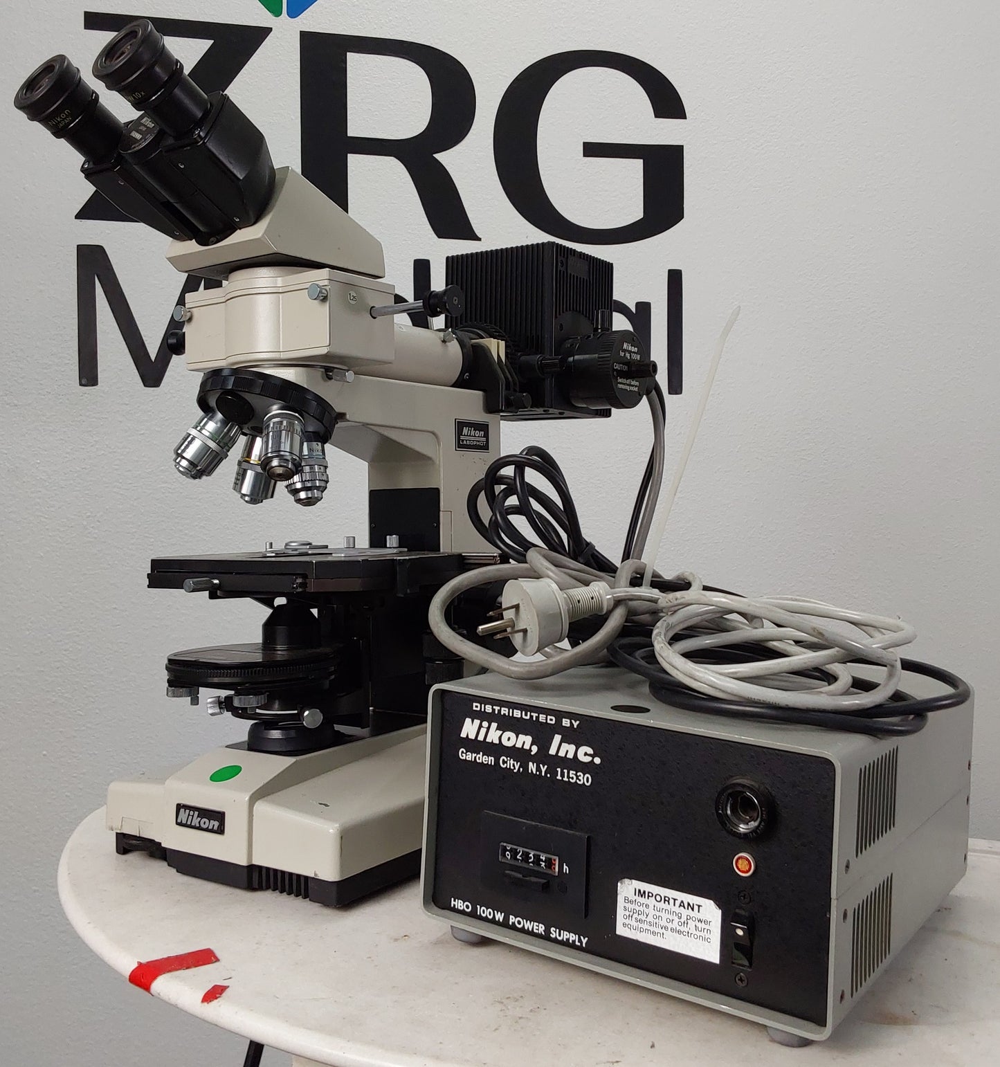 Nikon Labophot Mircosope w/ HBO 100W Power Supply