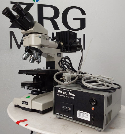 Nikon Labophot Mircosope w/ HBO 100W Power Supply