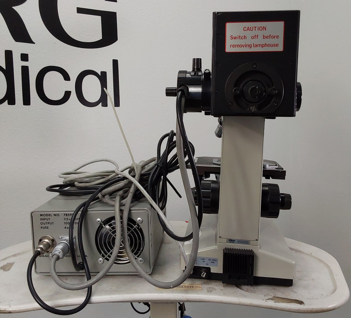 Nikon Labophot Mircosope w/ HBO 100W Power Supply