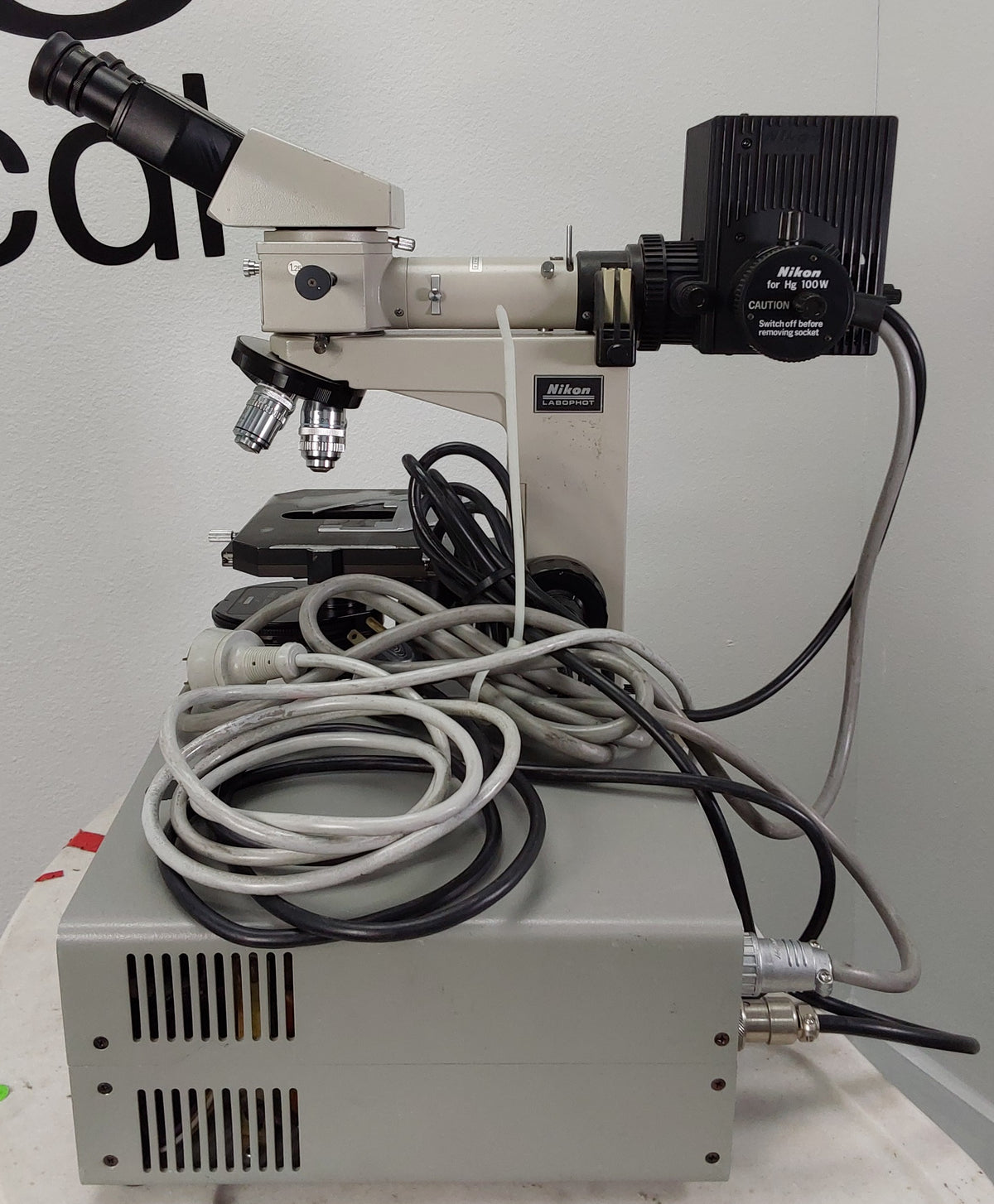 Nikon Labophot Mircosope w/ HBO 100W Power Supply