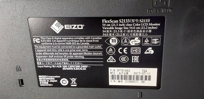 Eizo FlexScan S2133 Color LCD Monitor
