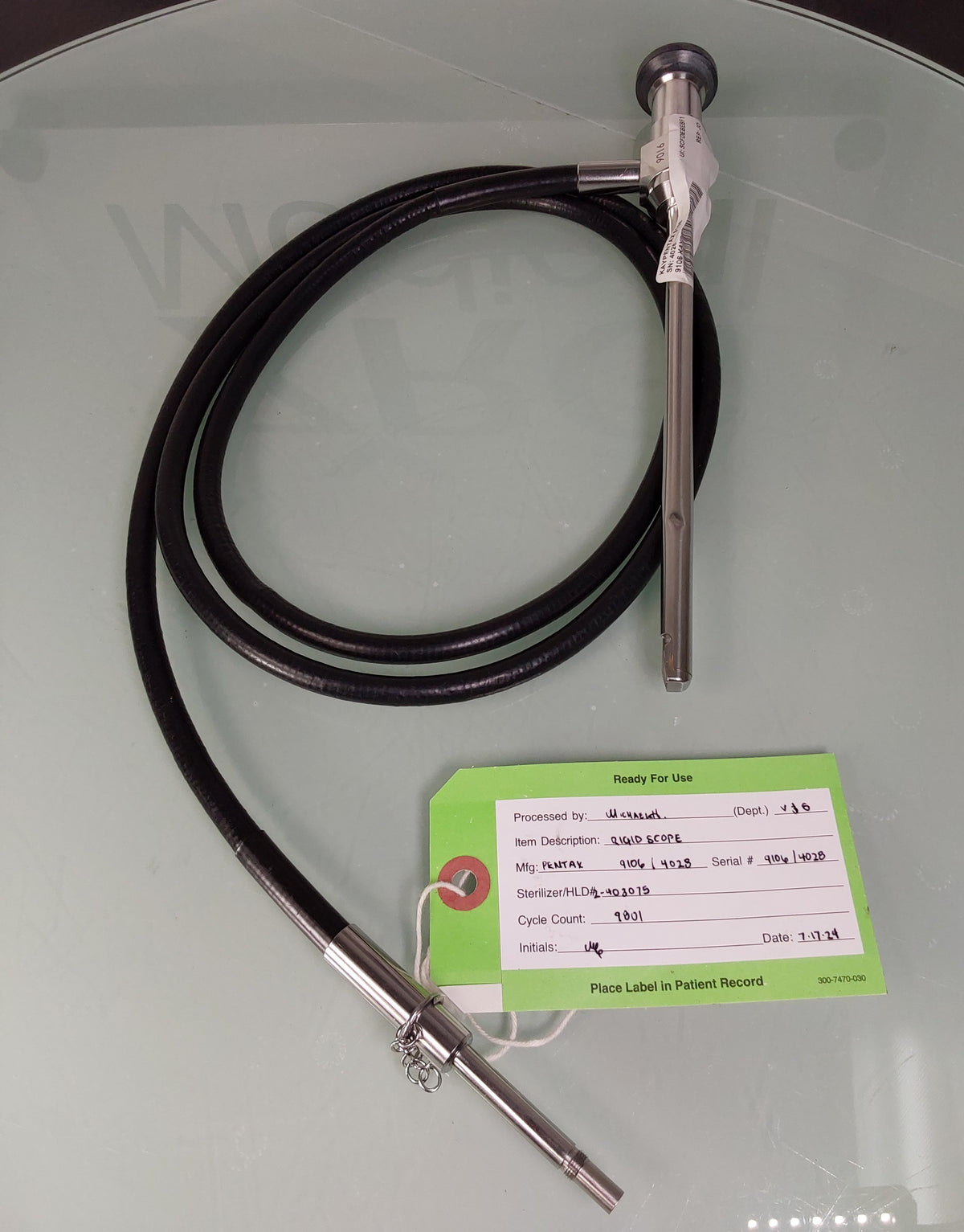 KayPentax 9106 Rigid Laryngostroboscope Endoscope