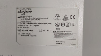 Stryker VisionPro 26" LED Display Monitor