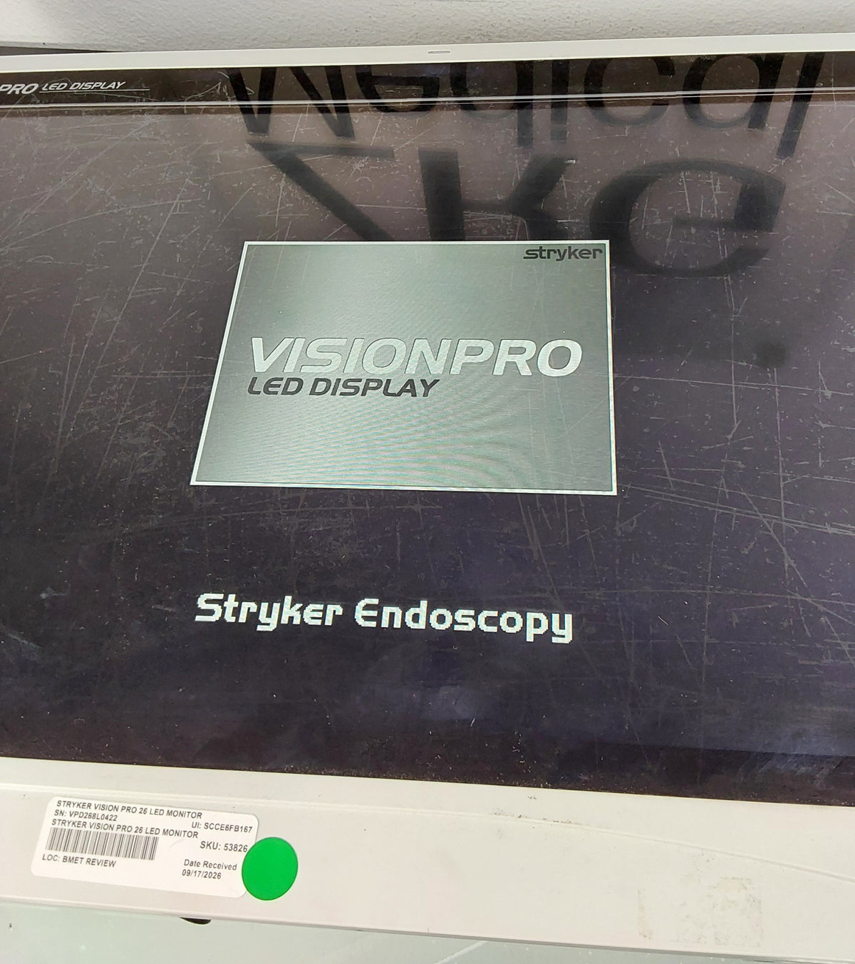 Stryker VisionPro 26" LED Display Monitor