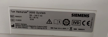 Siemens Hematek 3000 System