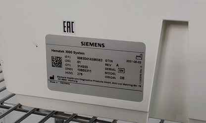 Siemens Hematek 3000 System