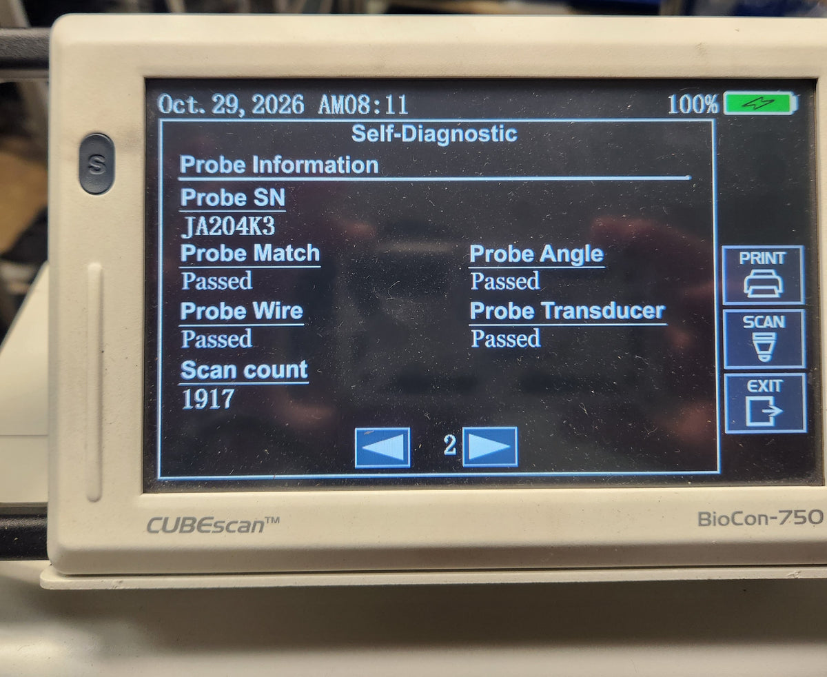 Medline CUBEscan BioCon-750 Bladder Scanner w/ BioCon-700 Transducer